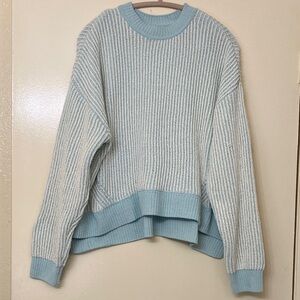 Dip Blue Ribbed Sweater